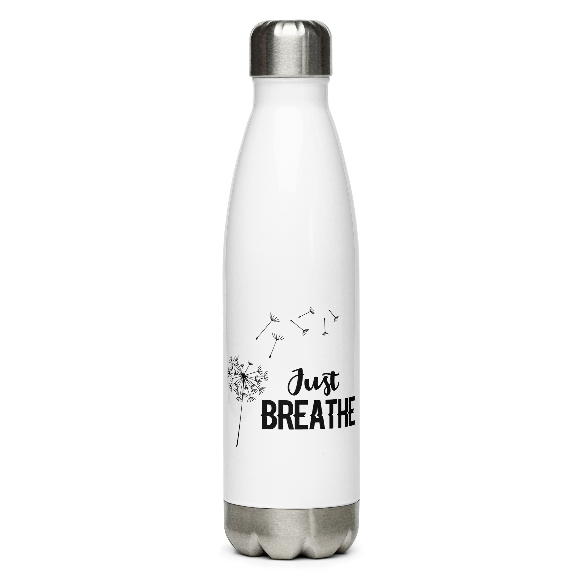 JUST BREATHE - Stainless Steel Water Bottle