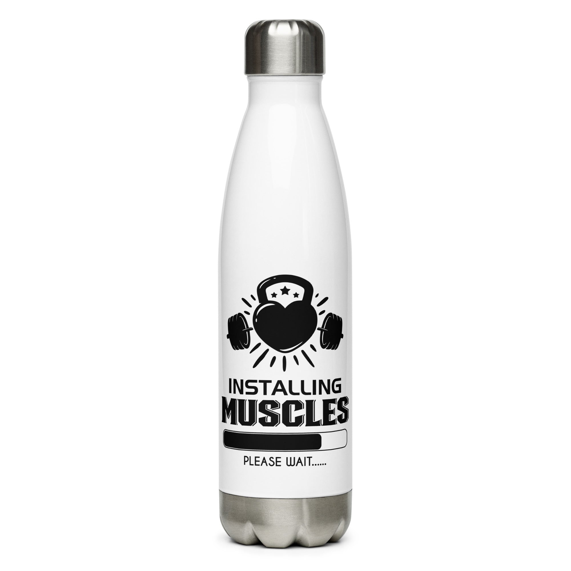 INSTALLING MUSCLES - Stainless Steel Water Bottle