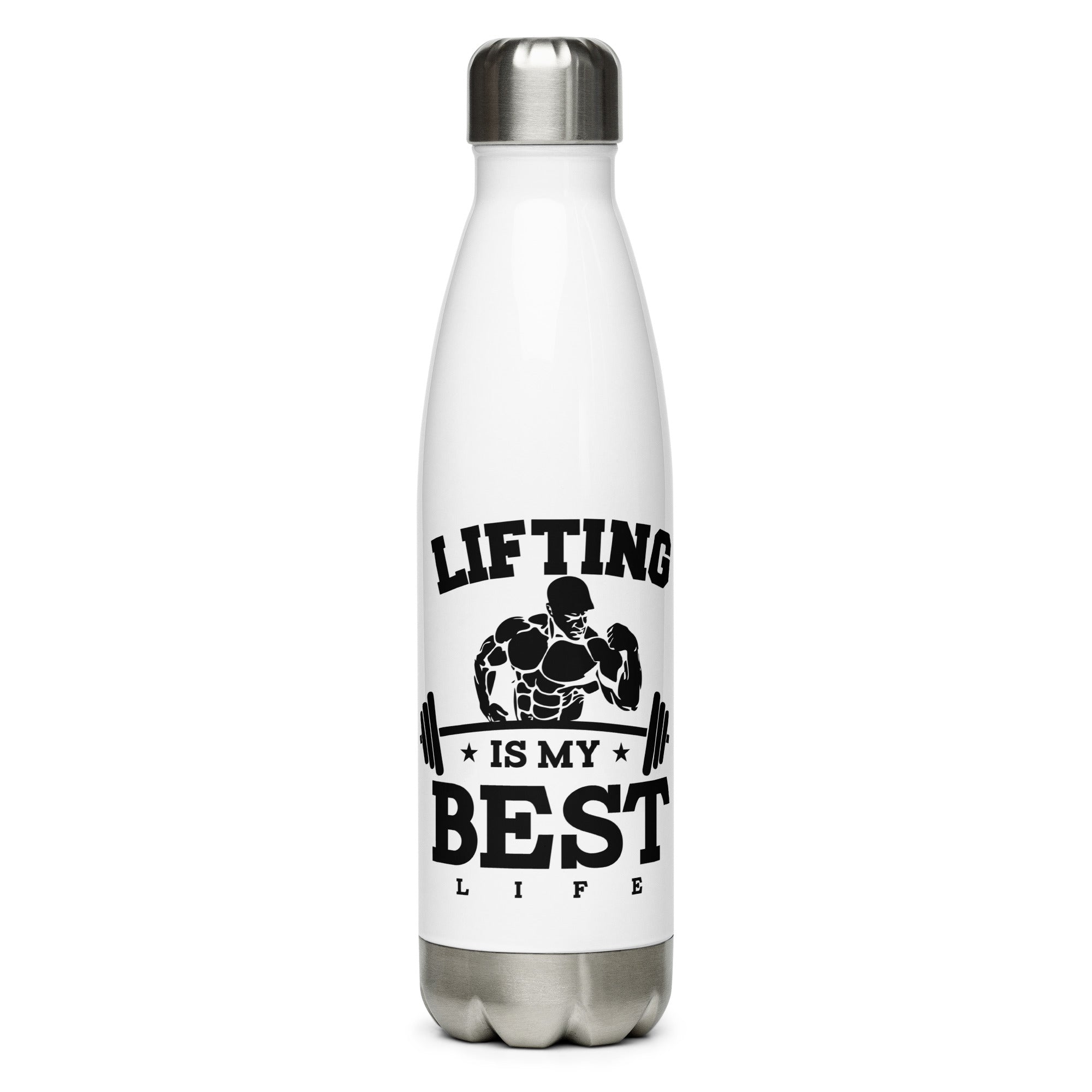 LIFTING IS MY BEST LIFE - Stainless Steel Water Bottle