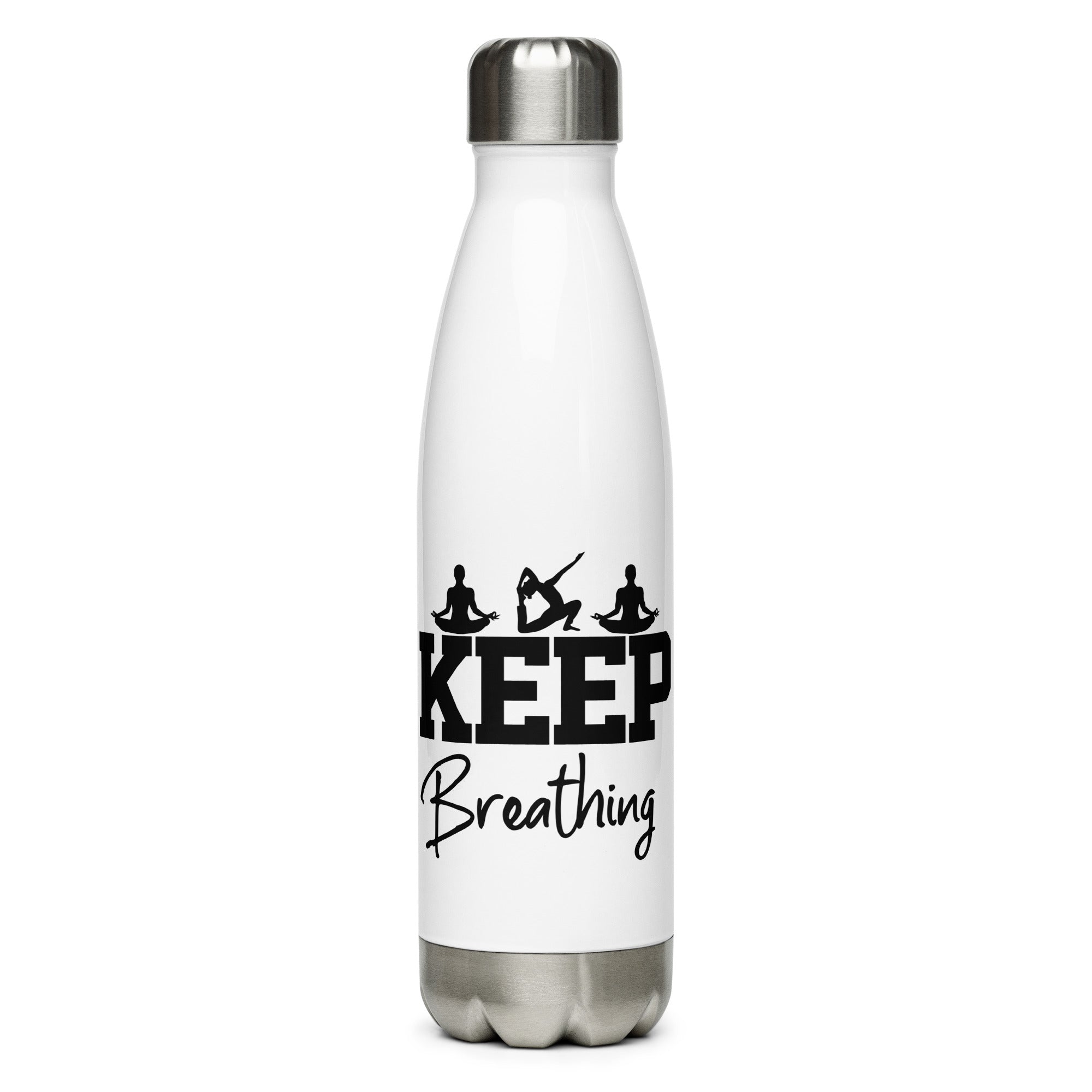 KEEP BREATHING - Stainless Steel Water Bottle