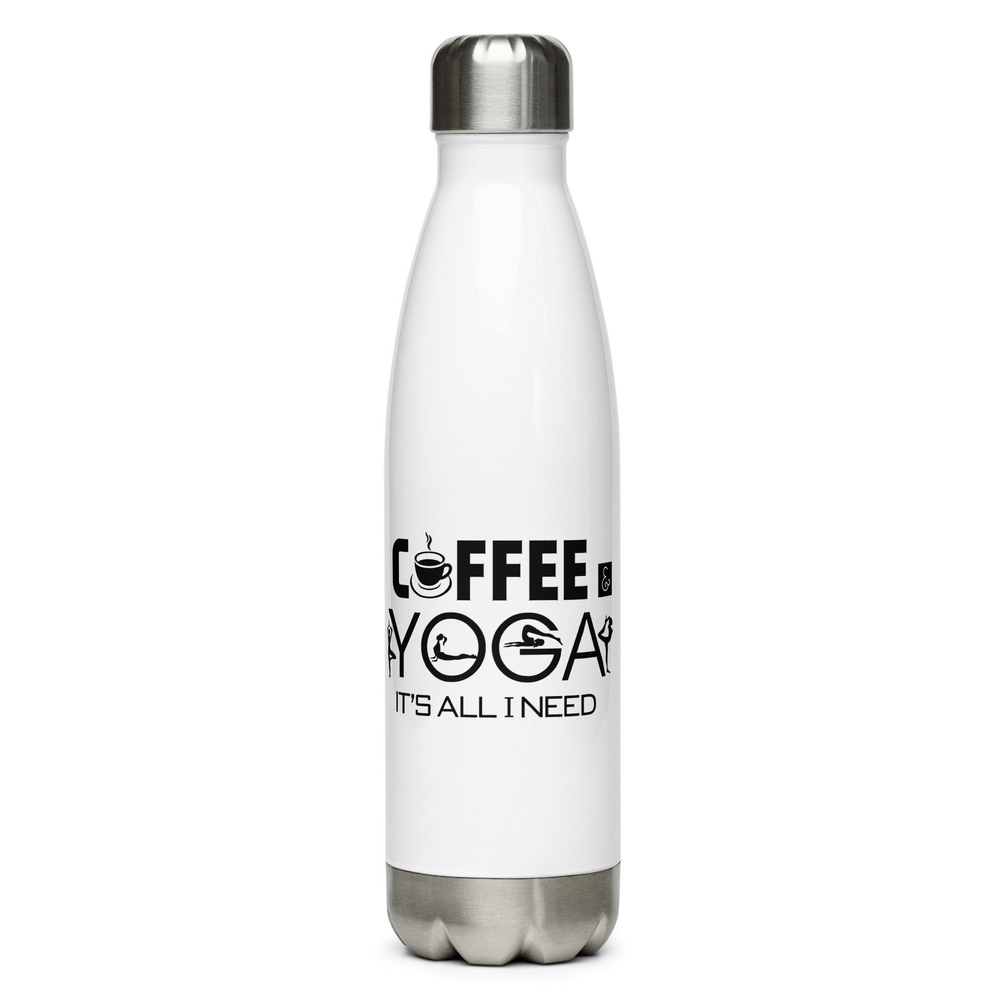 COFFEE YOGA IT'S ALL I NEED - Stainless Steel Water Bottle