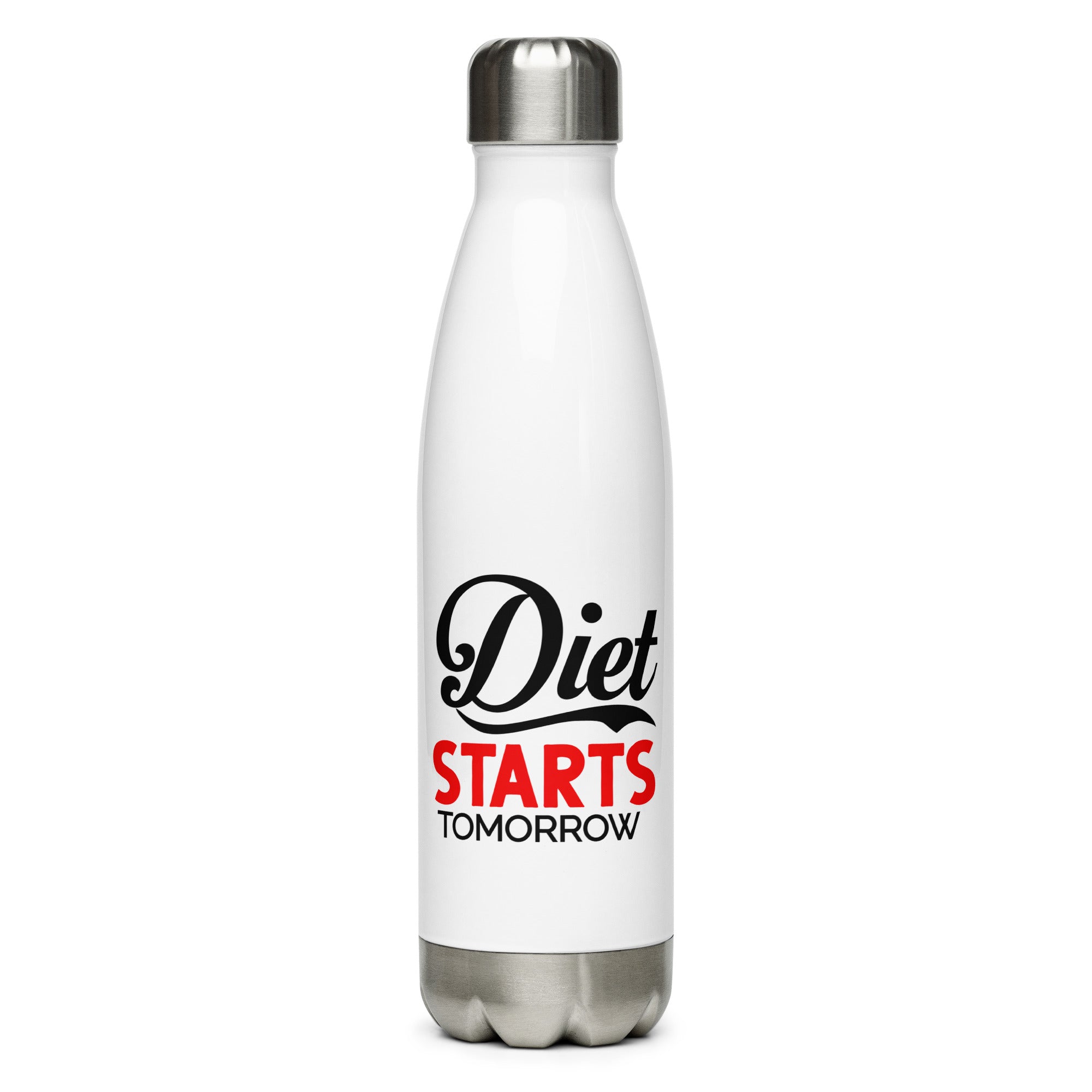 DIET STARTS TOMORROW - Stainless Steel Water Bottle