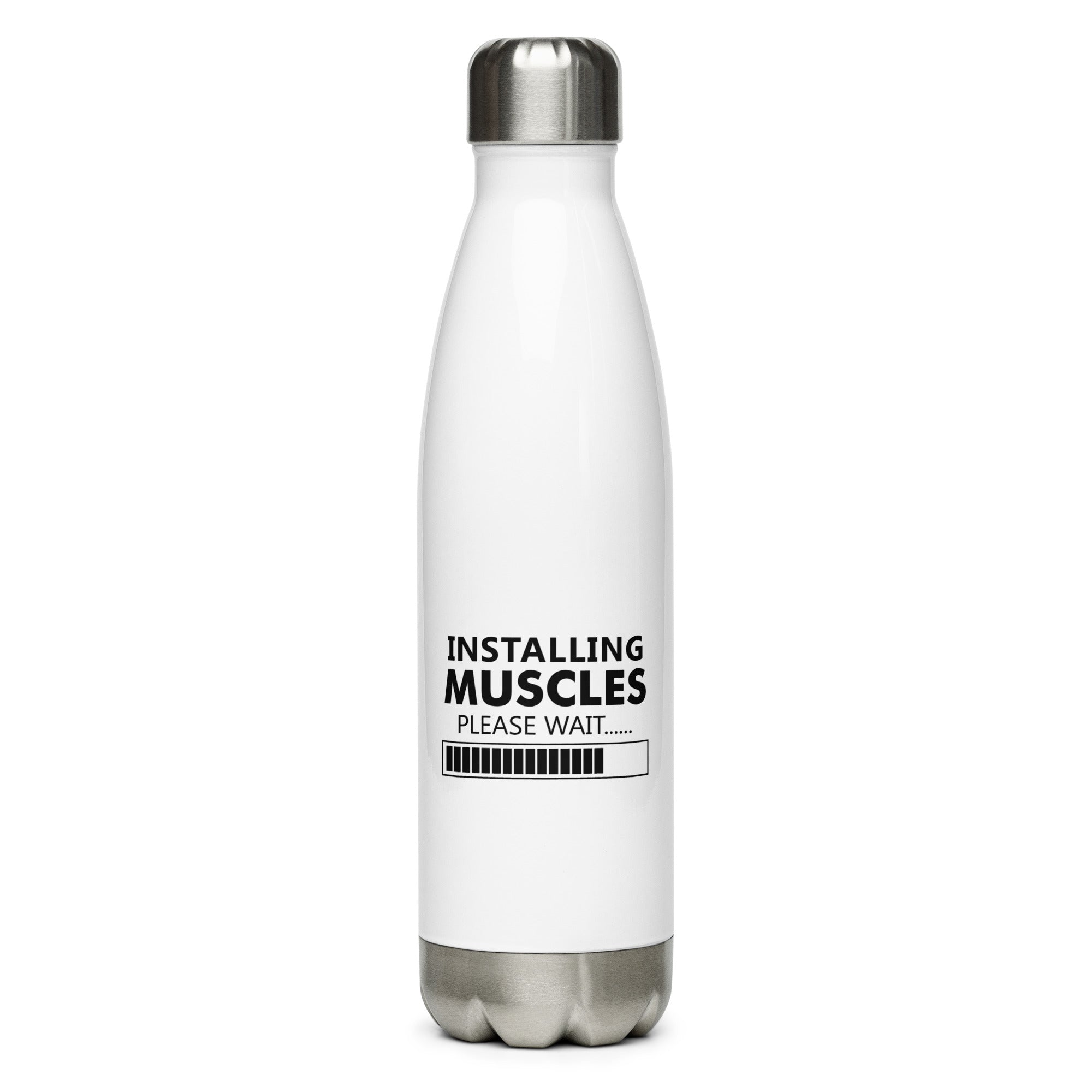 INSTALLING MUSCLES - Stainless Steel Water Bottle