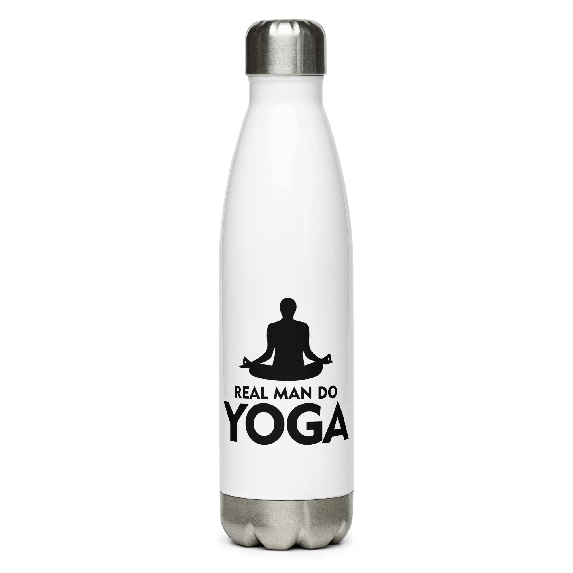 REAL MAN DO YOGA - Stainless Steel Water Bottle