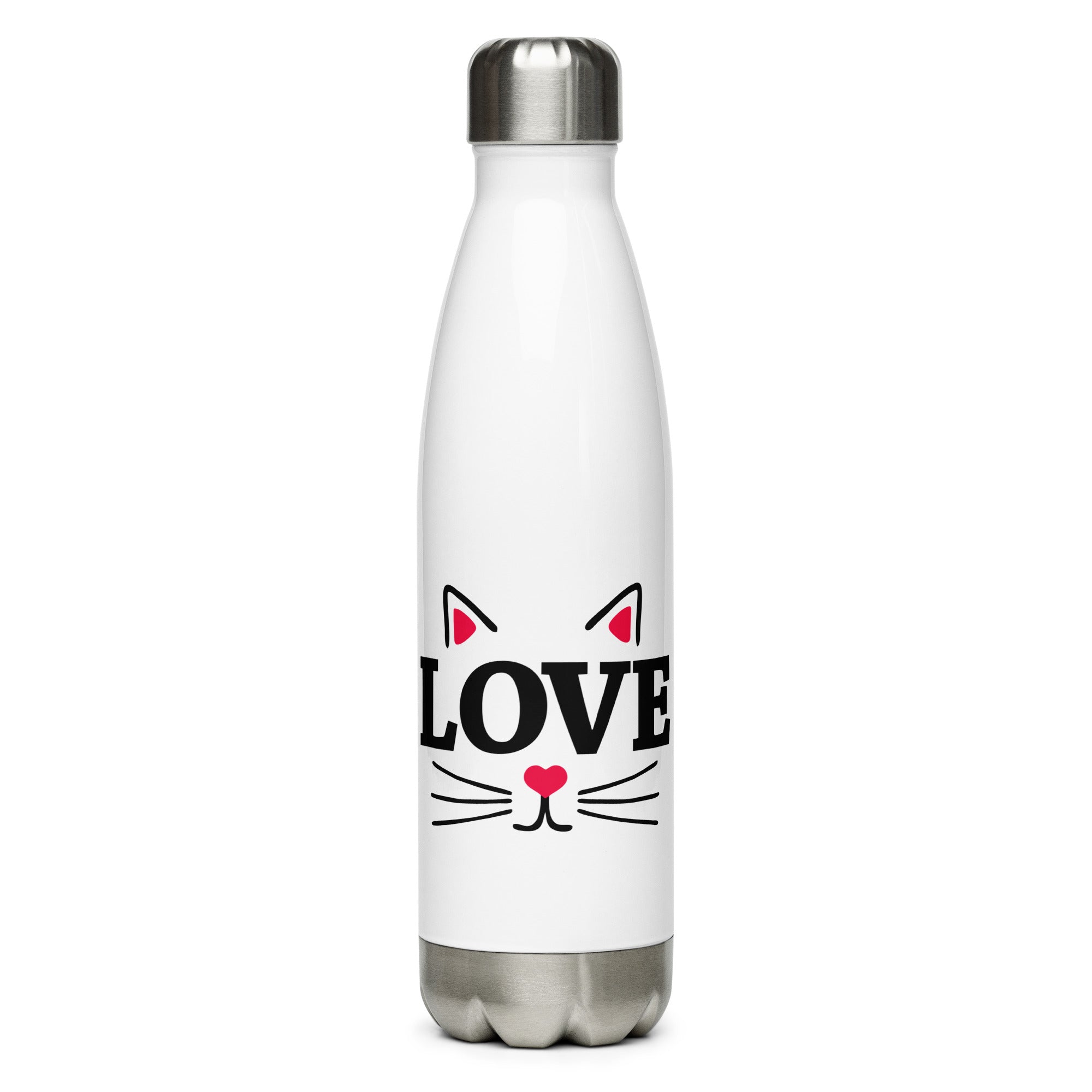 LOVE CATS - Stainless Steel Water Bottle