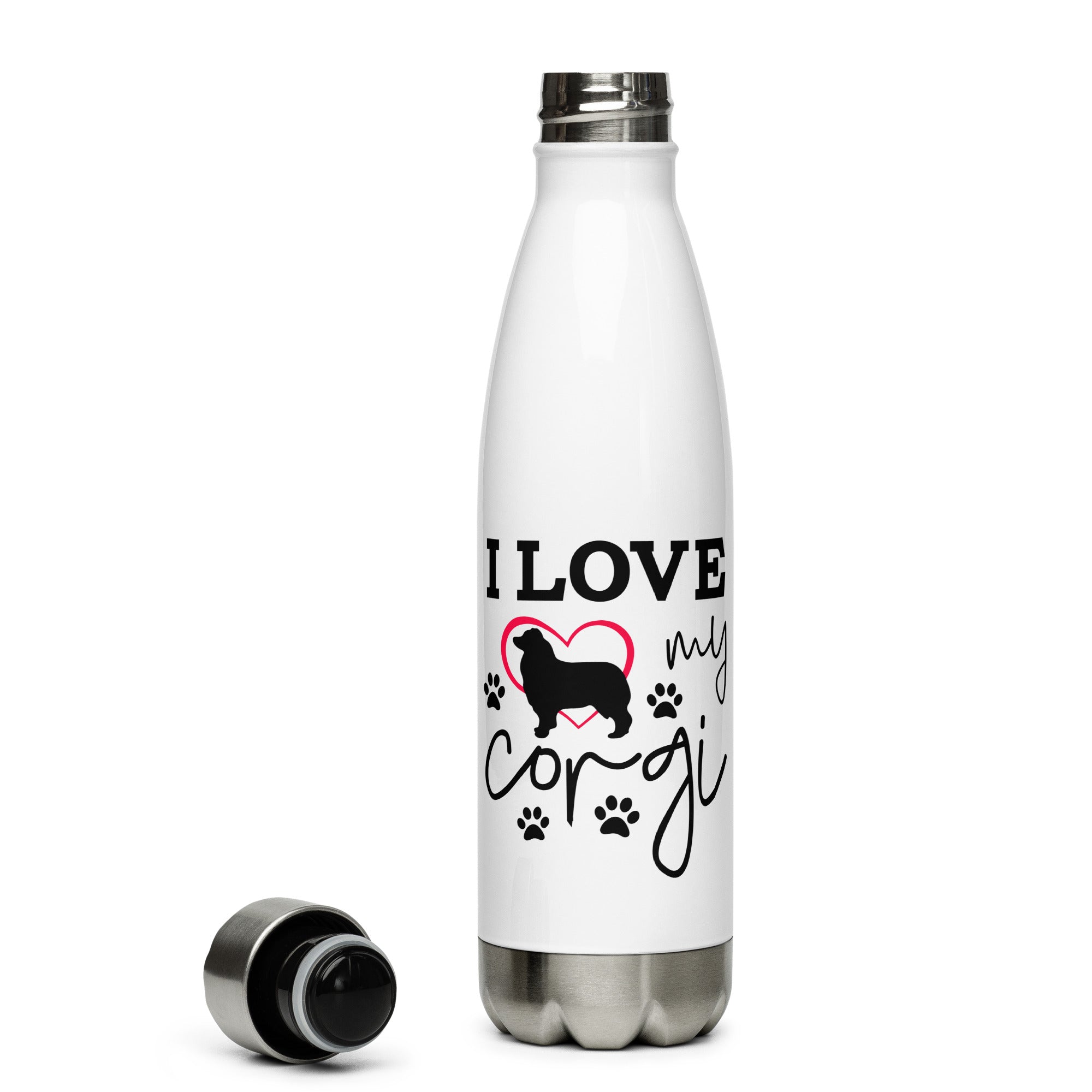 I LOVE MY CORGI - Stainless Steel Water Bottle