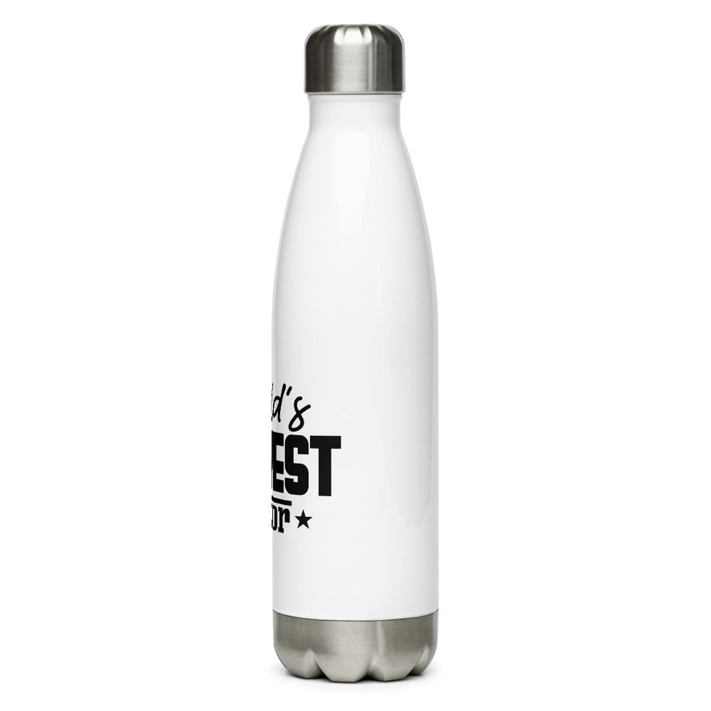 World's okayest actor- Stainless Steel Water Bottle