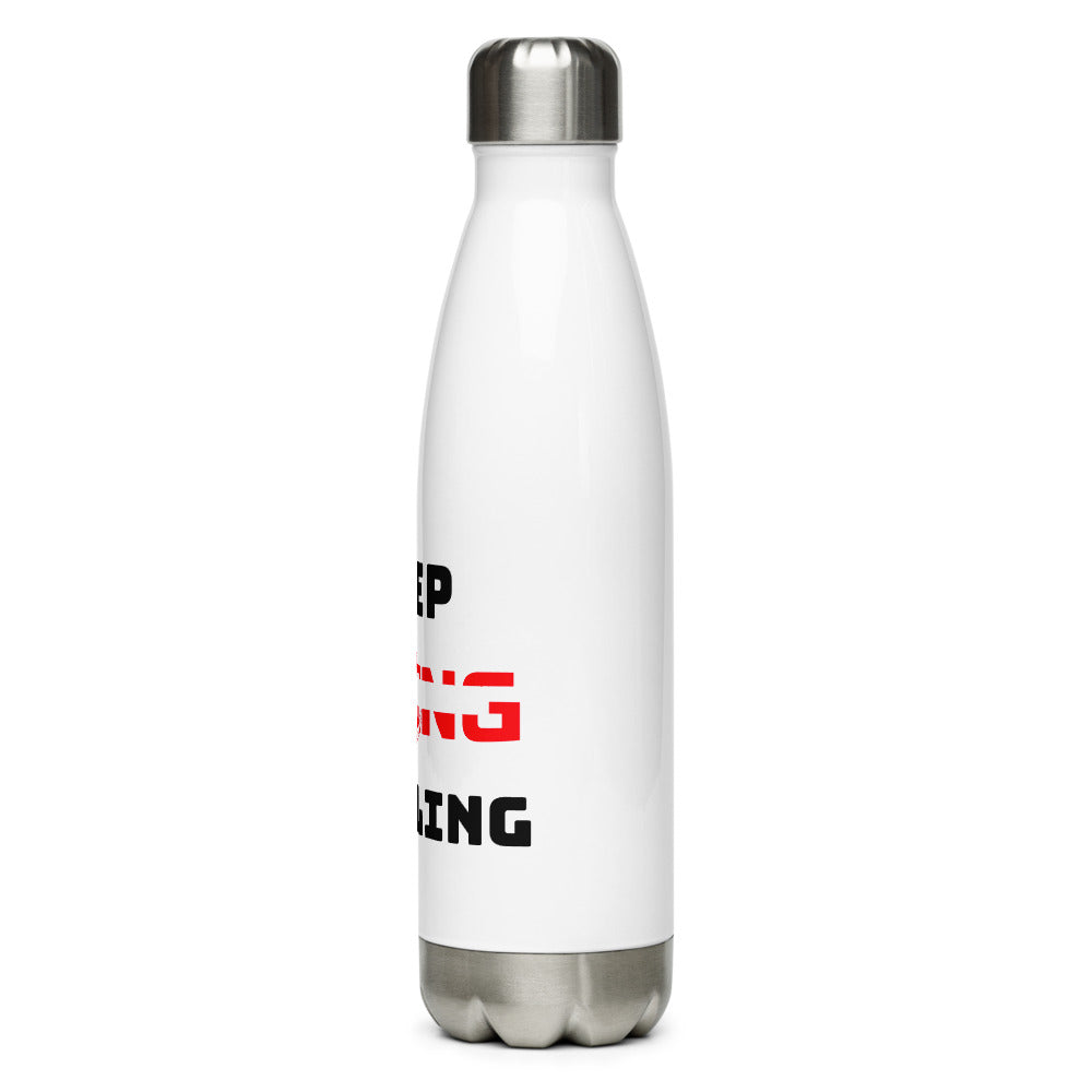 KEEP RISING HUSTLING - Stainless Steel Water Bottle