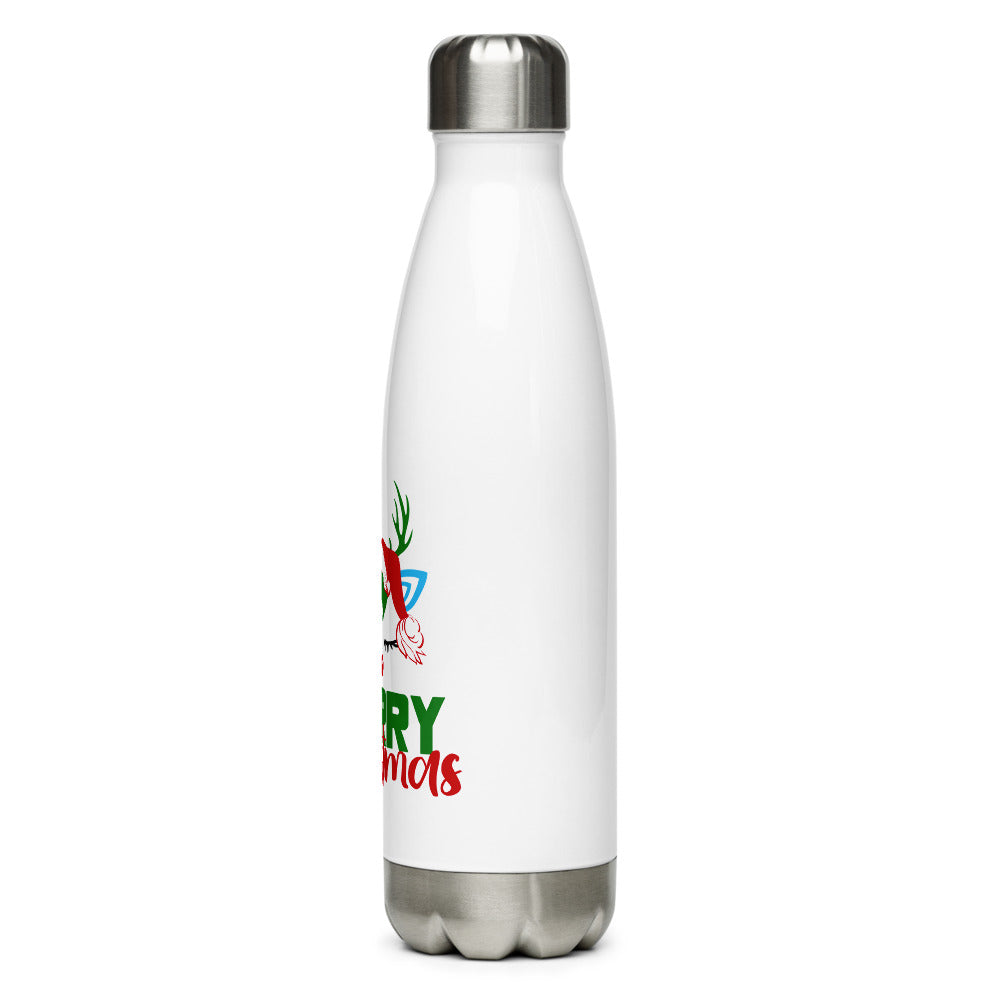 MERRY CHRISTMAS - Stainless Steel Water Bottle