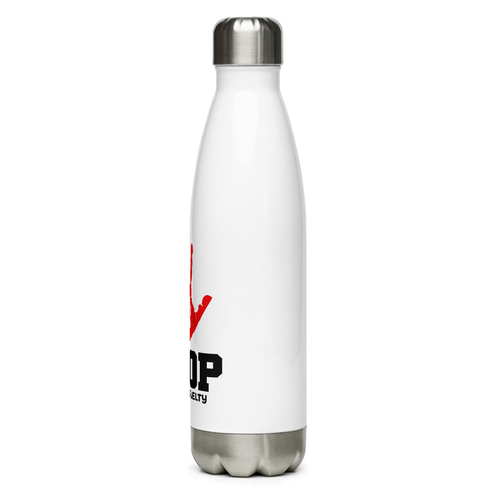 STOP ANIMAL CRUELTY - Stainless Steel Water Bottle