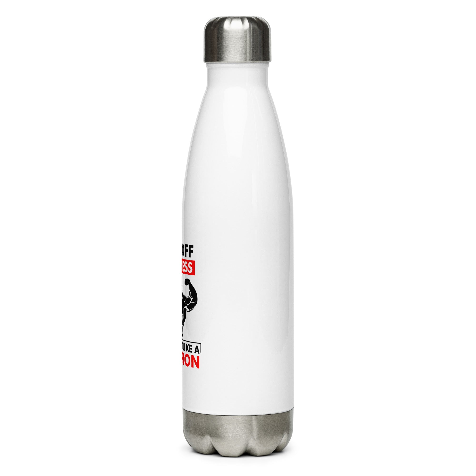 KICK OFF LAZINESS - Stainless Steel Water Bottle