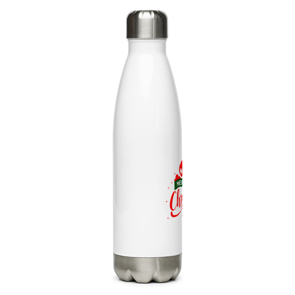 Merry Christmas- Stainless Steel Water Bottle