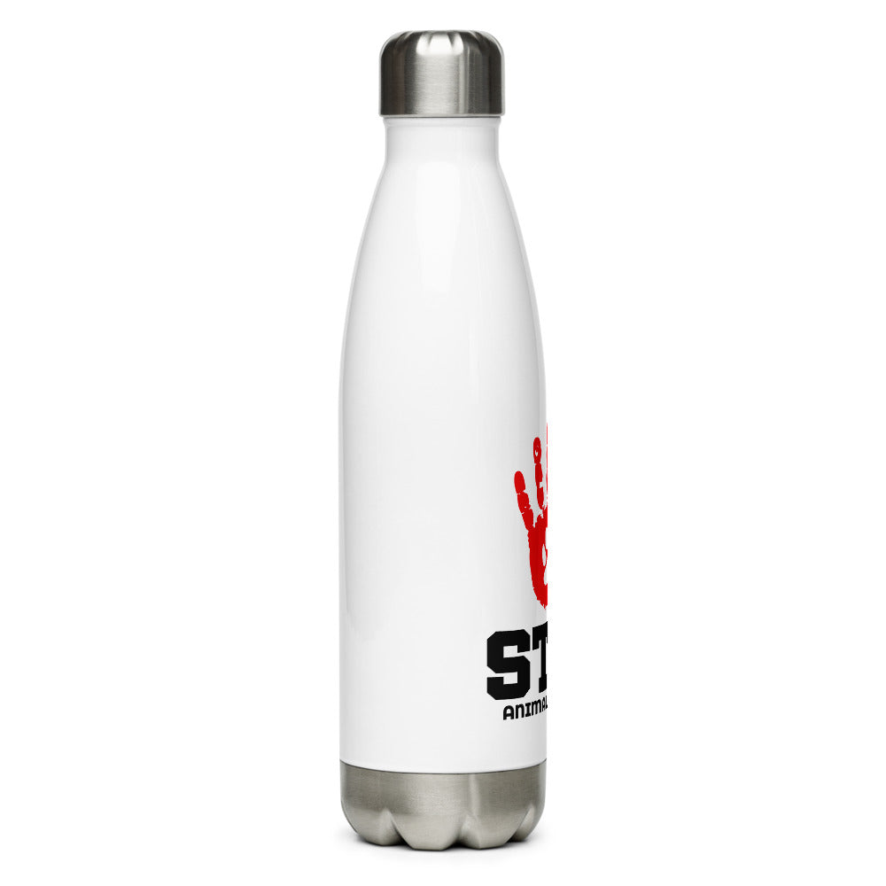 STOP ANIMAL CRUELTY - Stainless Steel Water Bottle