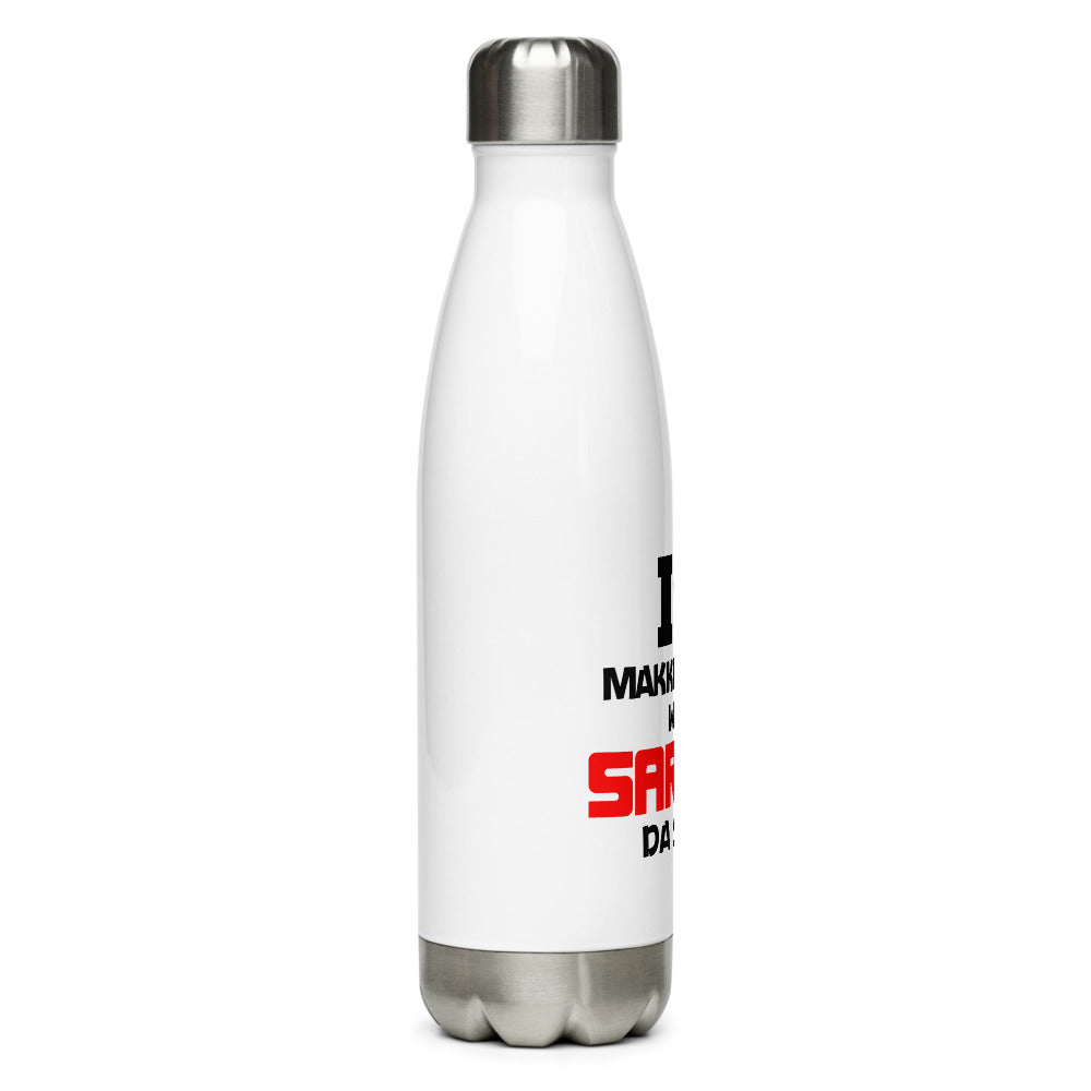 I LOVE MAKKI DI ROTI - Stainless Steel Water Bottle