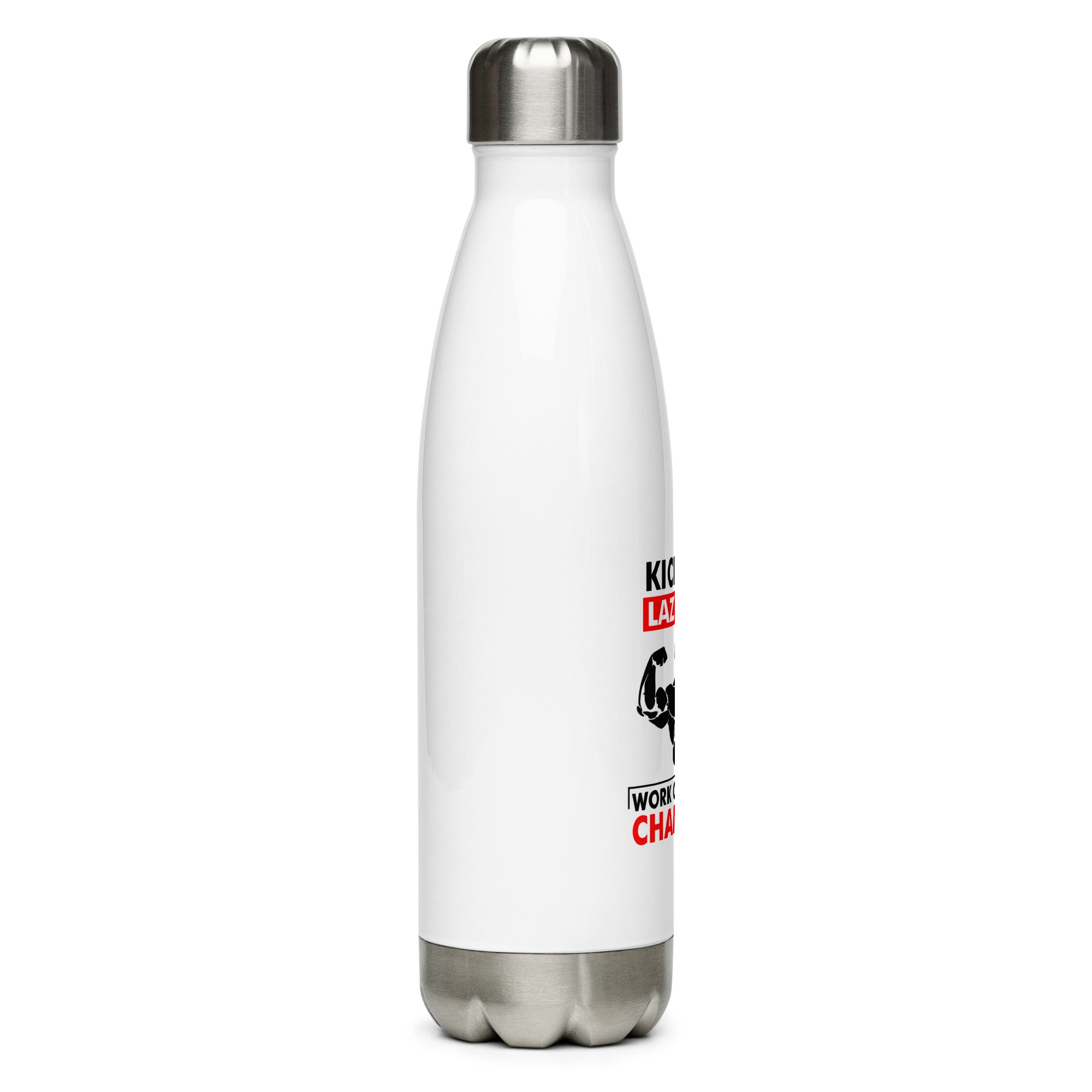 KICK OFF LAZINESS - Stainless Steel Water Bottle