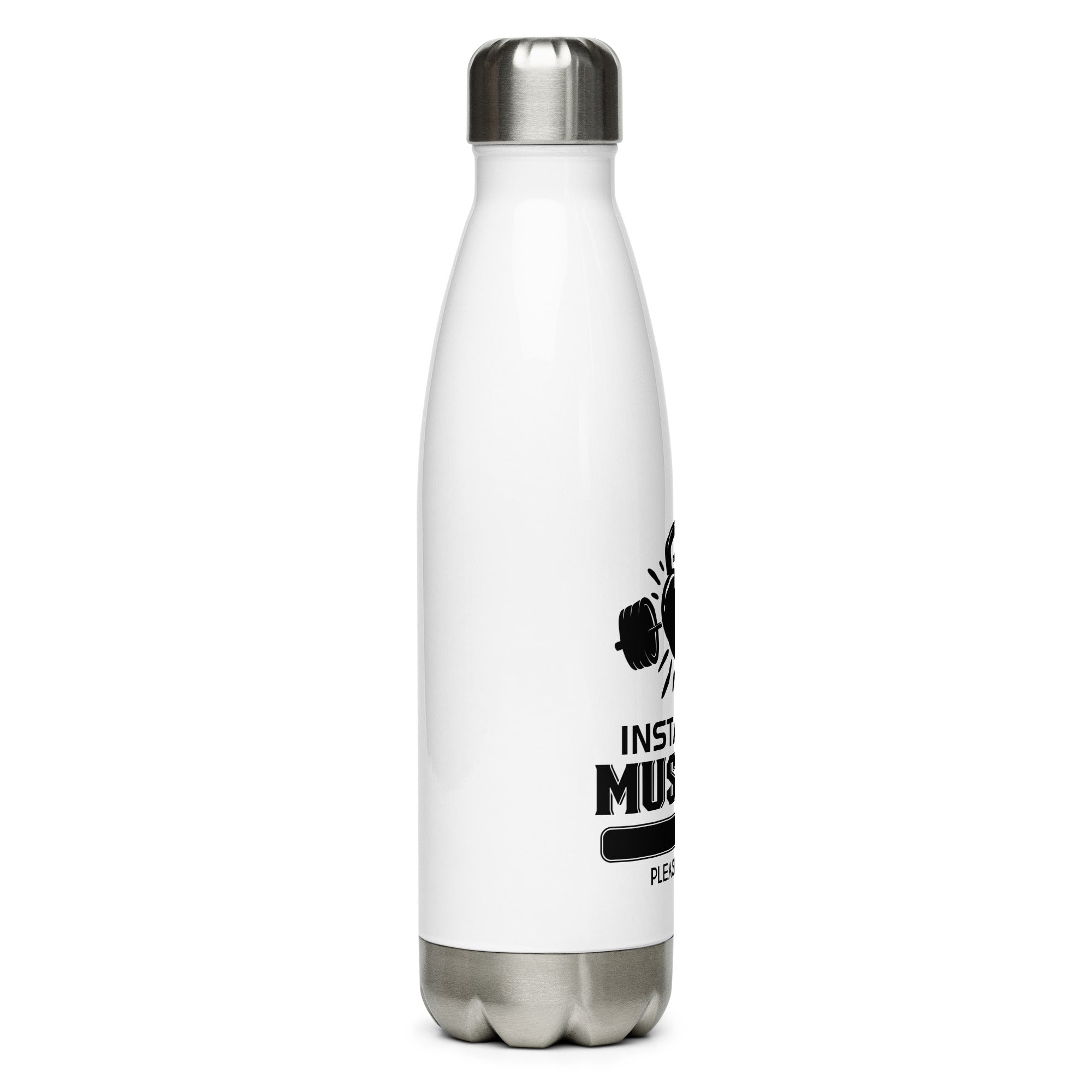 INSTALLING MUSCLES - Stainless Steel Water Bottle