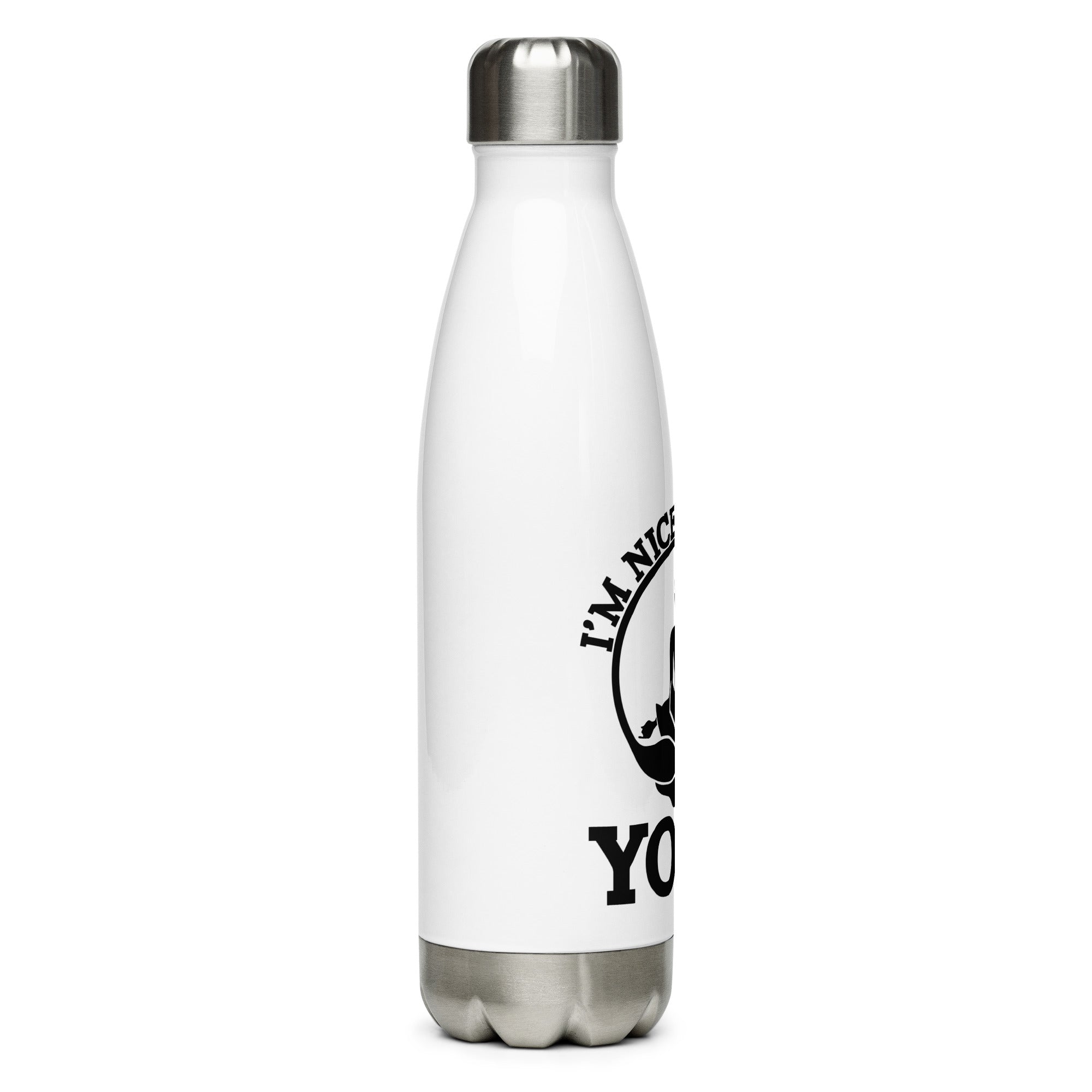 I'M NICER AFTER YOGA - Stainless Steel Water Bottle