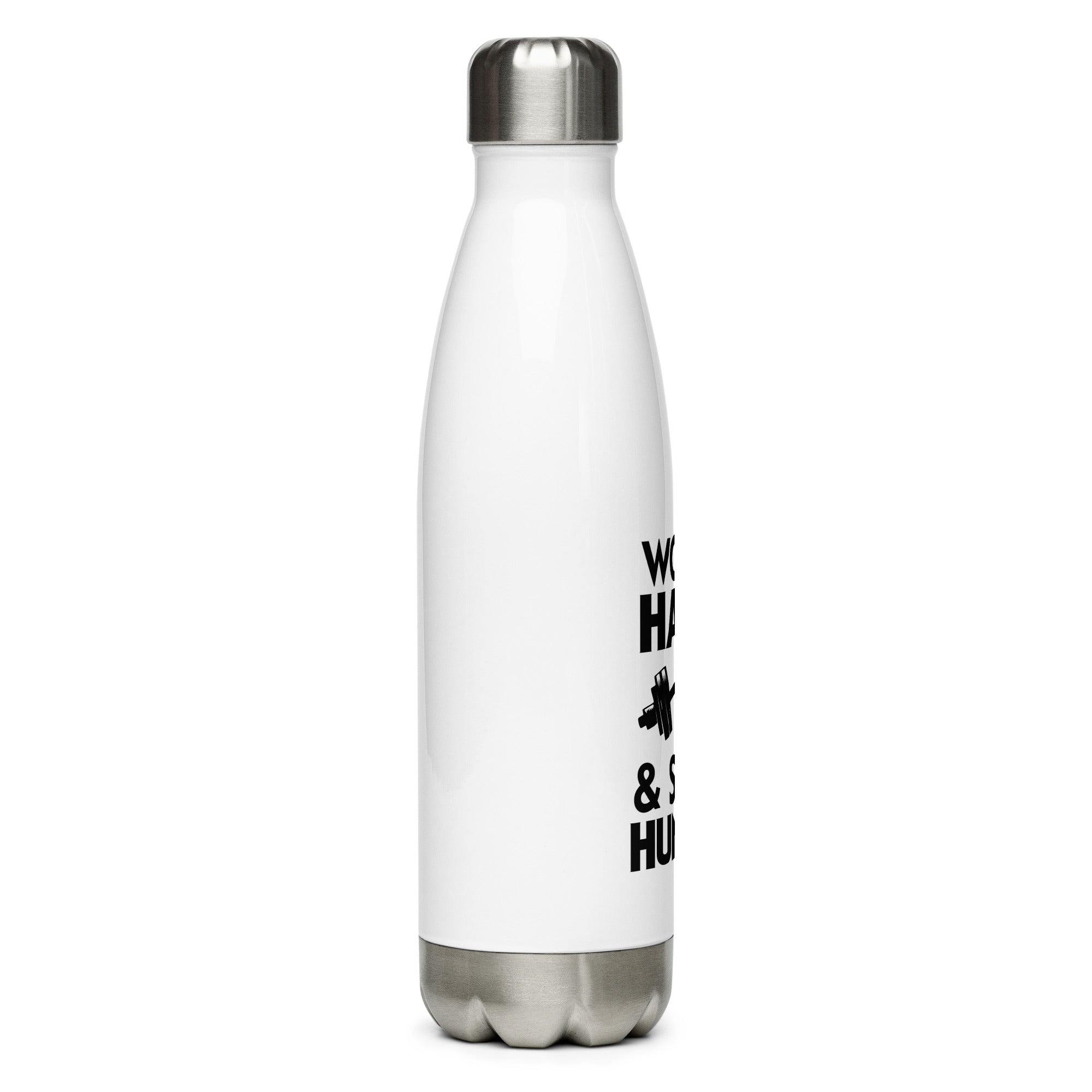 WORK HARD & STAY HUMBLE - Stainless Steel Water Bottle