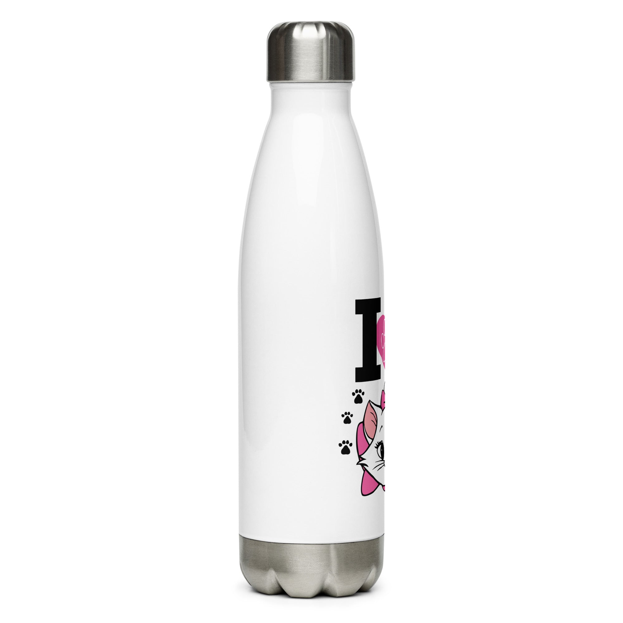 I LOVE MY CAT - Stainless Steel Water Bottle