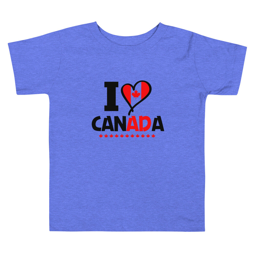 I LOVE CANADA - Toddler Short Sleeve Tee