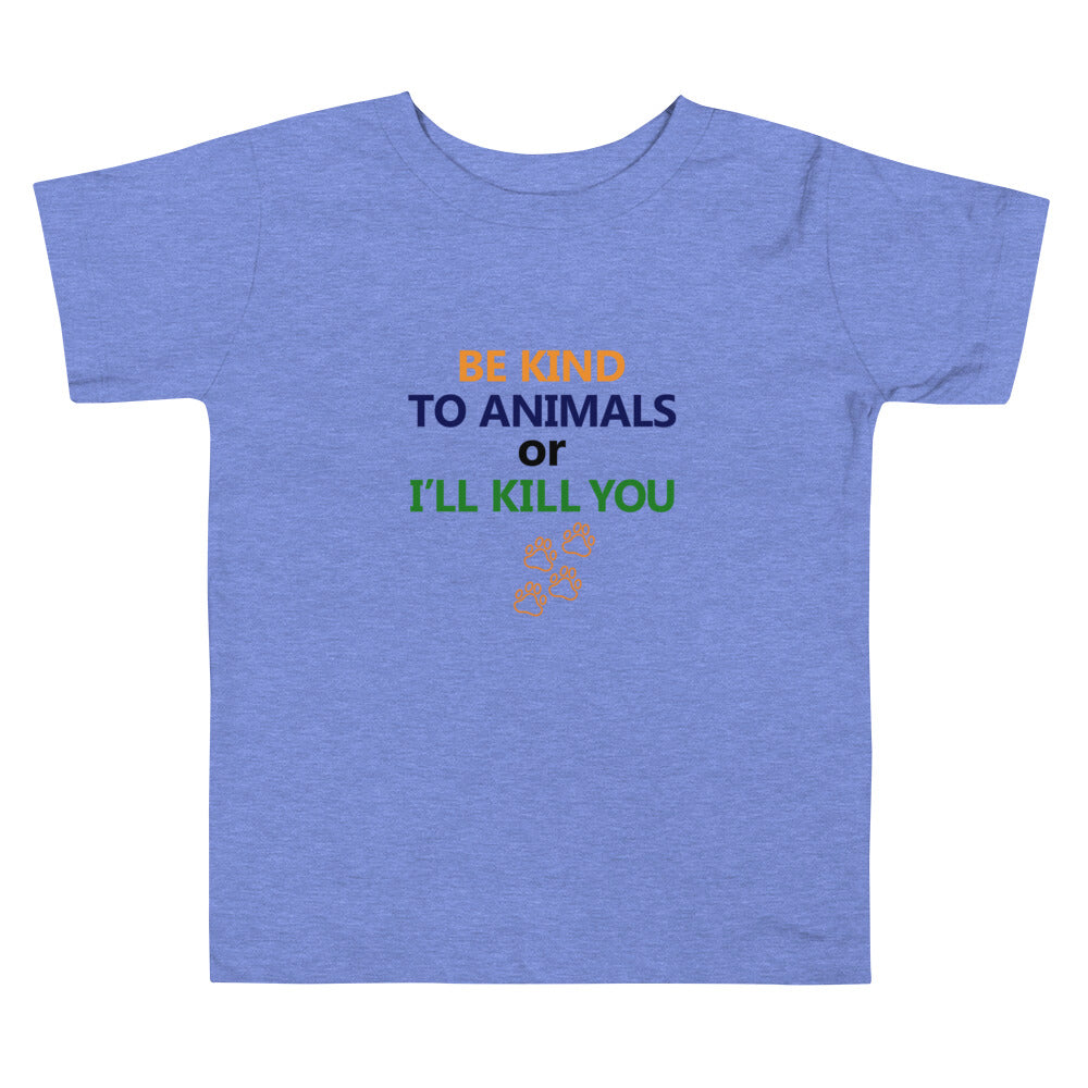 BE KIND TO ANIMALS - Toddler Short Sleeve Tee