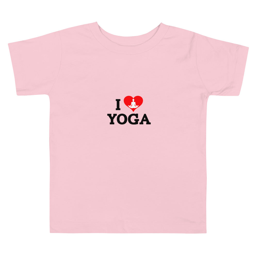 I LOVE YOGA- Toddler Short Sleeve Tee