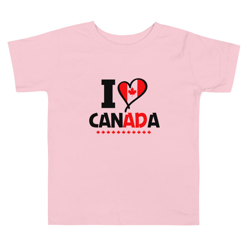 I LOVE CANADA - Toddler Short Sleeve Tee