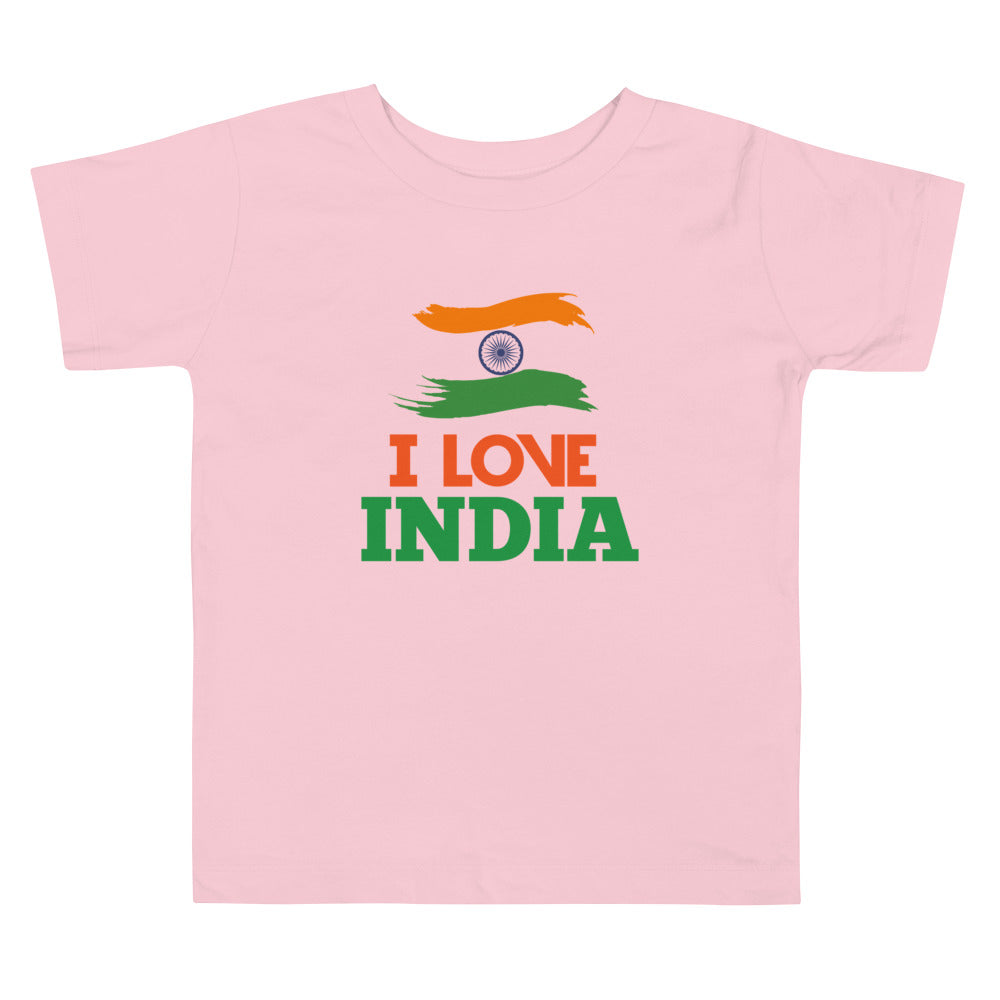 I LOVE INDIA - Toddler Short Sleeve Tee