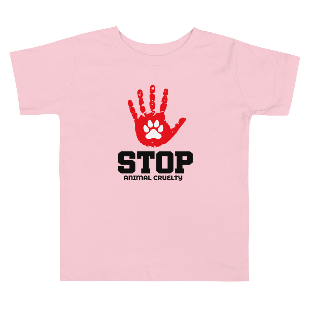 STOP ANIMAL CRUELTY - Toddler Short Sleeve Tee