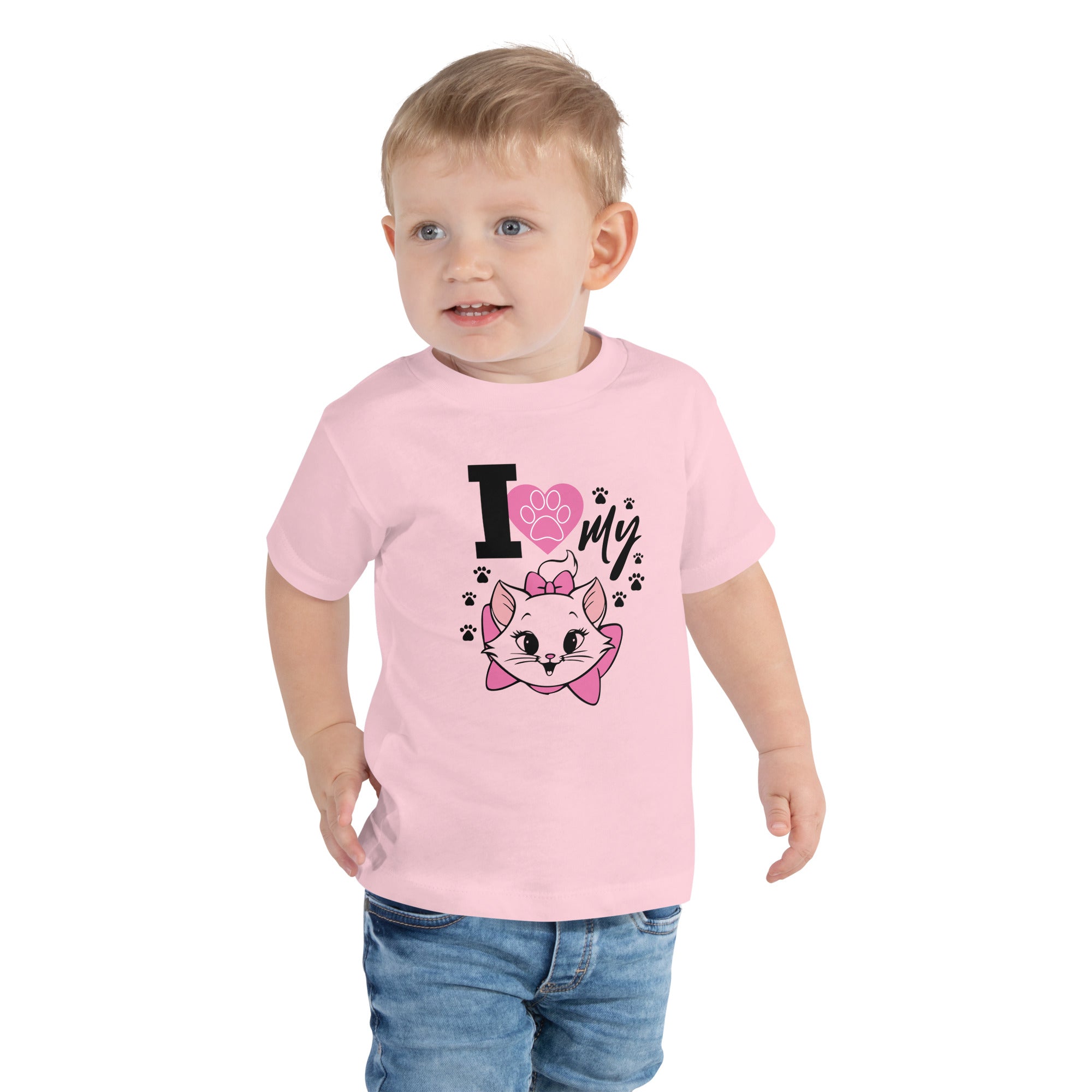 I LOVE MY CAT - Toddler Short Sleeve Tee