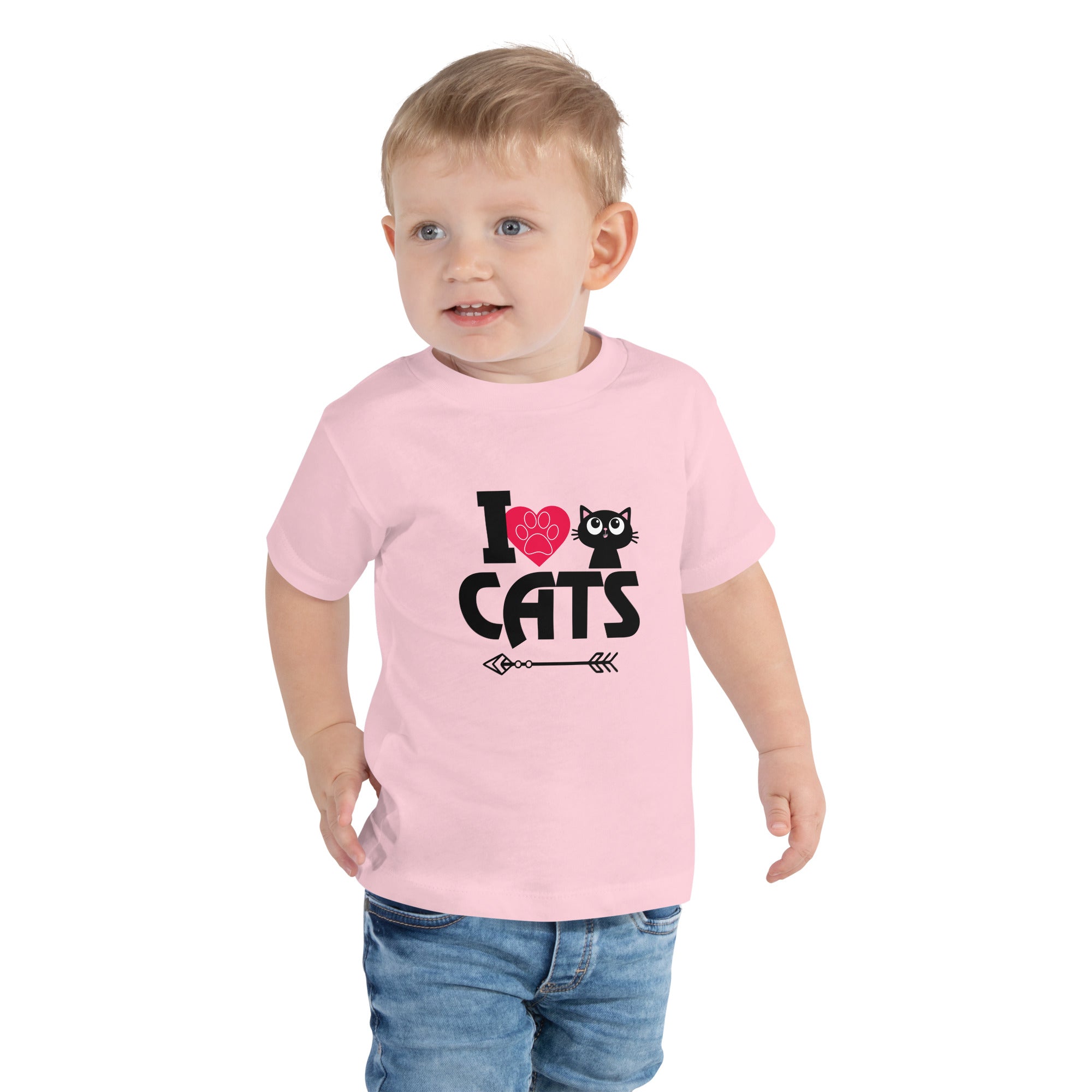 I LOVE CATS - Toddler Short Sleeve Tee