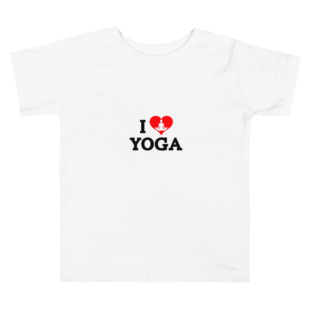 I LOVE YOGA- Toddler Short Sleeve Tee