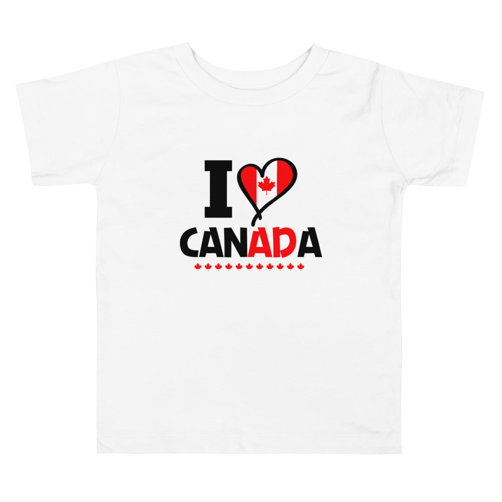 I LOVE CANADA - Toddler Short Sleeve Tee