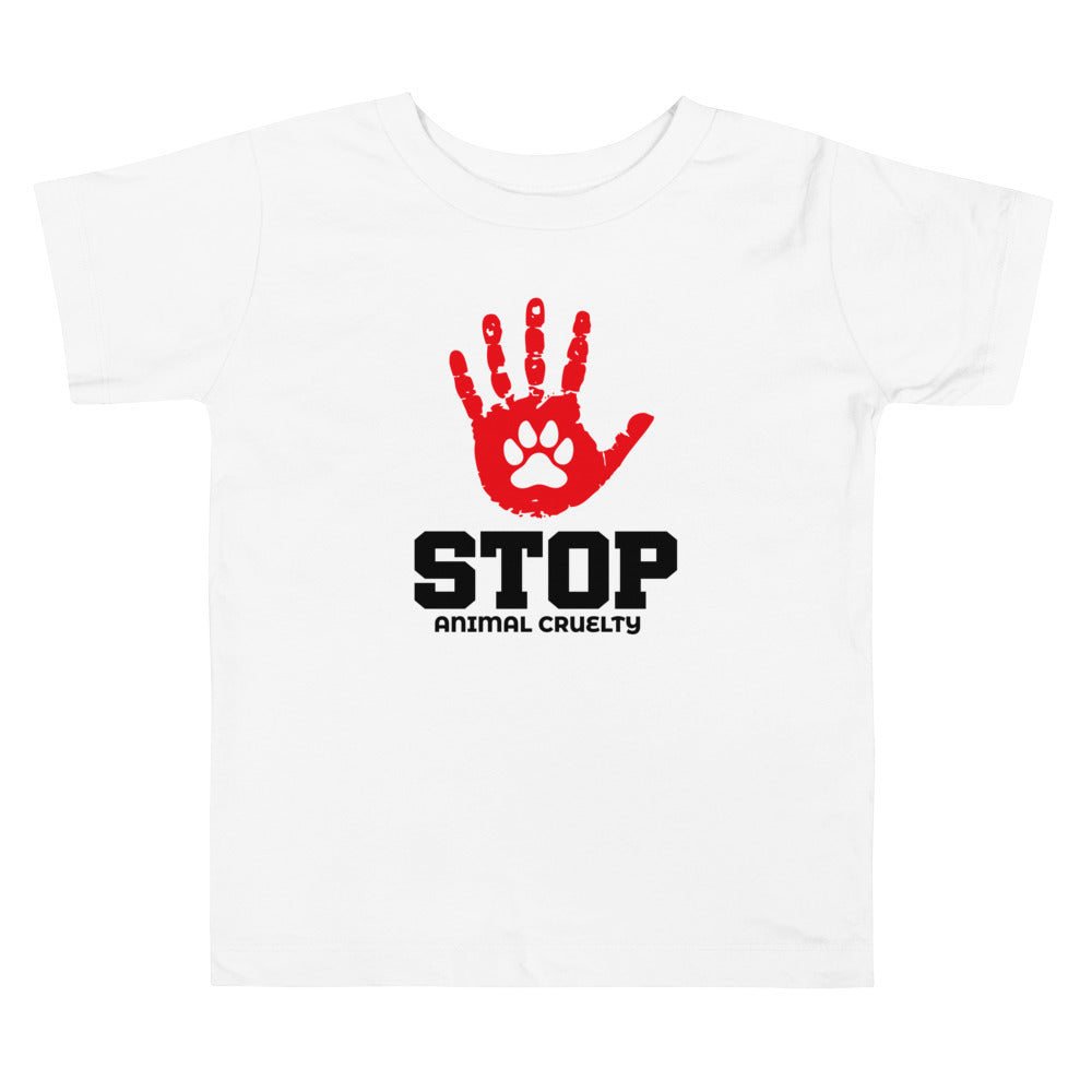 STOP ANIMAL CRUELTY - Toddler Short Sleeve Tee