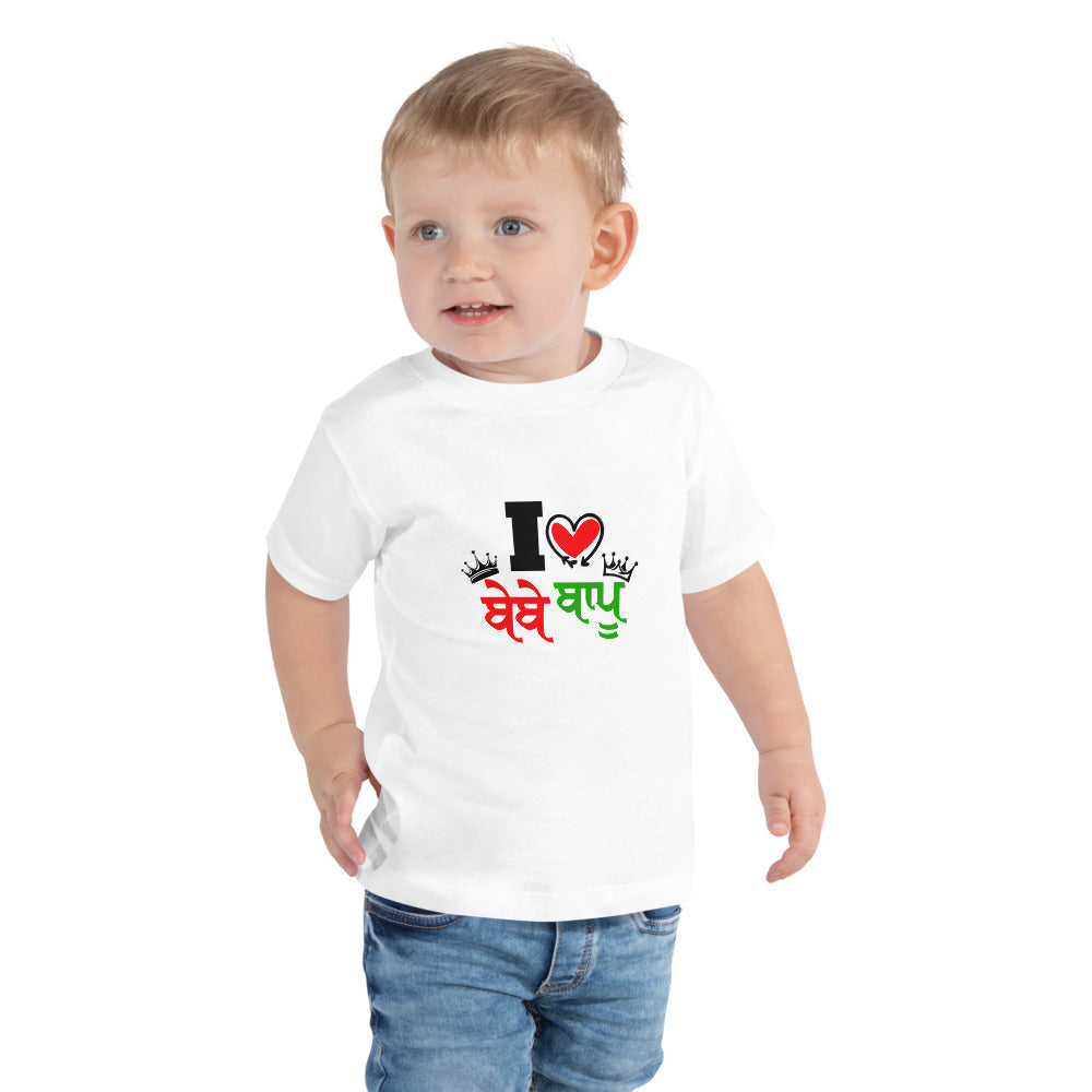 I LOVE BEBE BAPU - Toddler Short Sleeve Tee