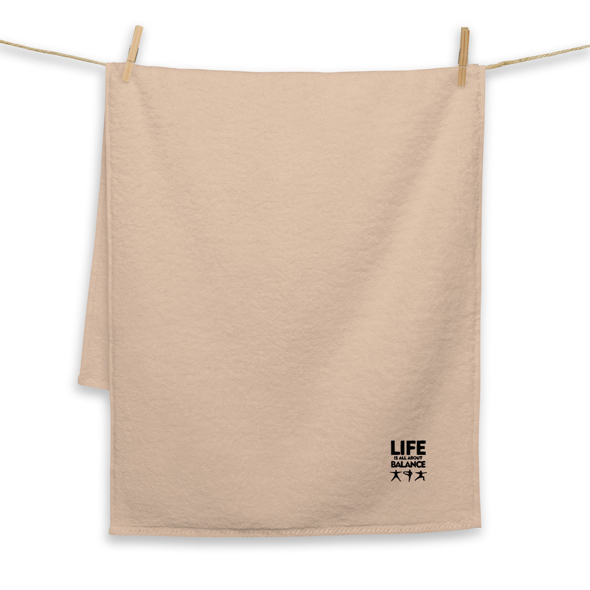 LIFE IS ALL ABOUT BALANCE - Turkish cotton towel