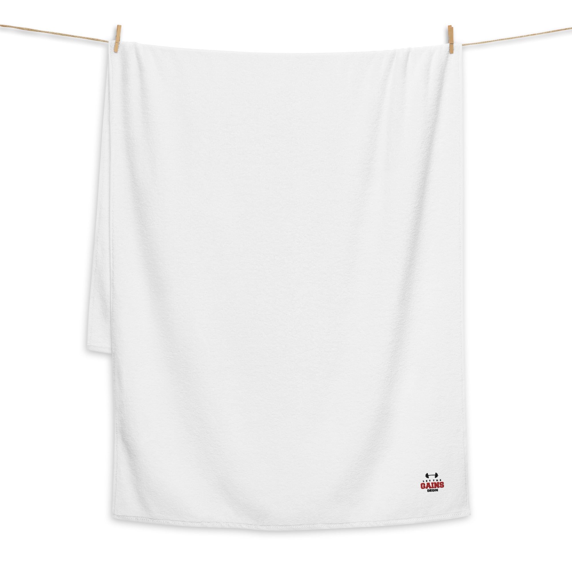 LET THE GAINS BEGIN - Turkish cotton towel