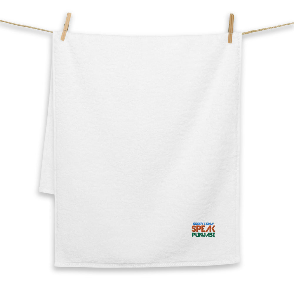 SORRY I ONLY SPEAK PUNJABI - Turkish cotton towel