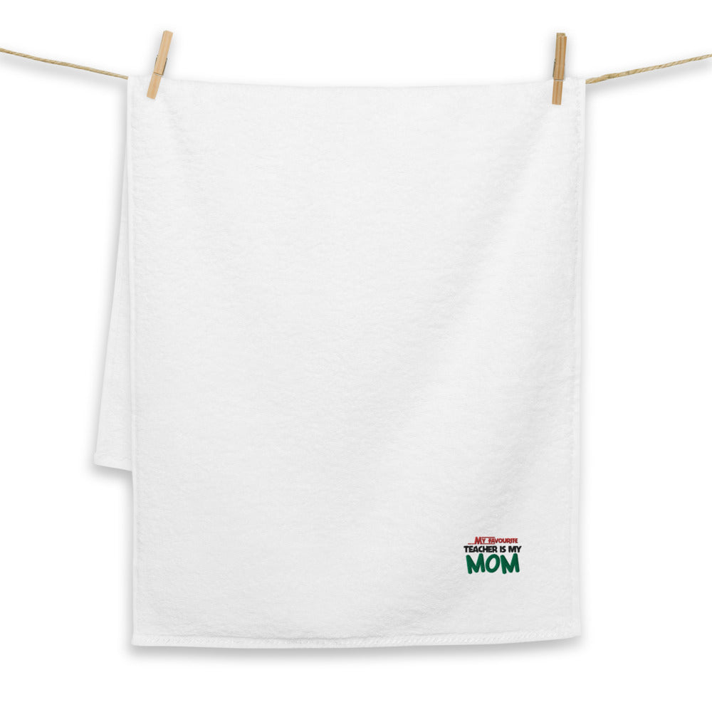 MY FAVOURITE TEACHER IS MOM - Turkish cotton towel