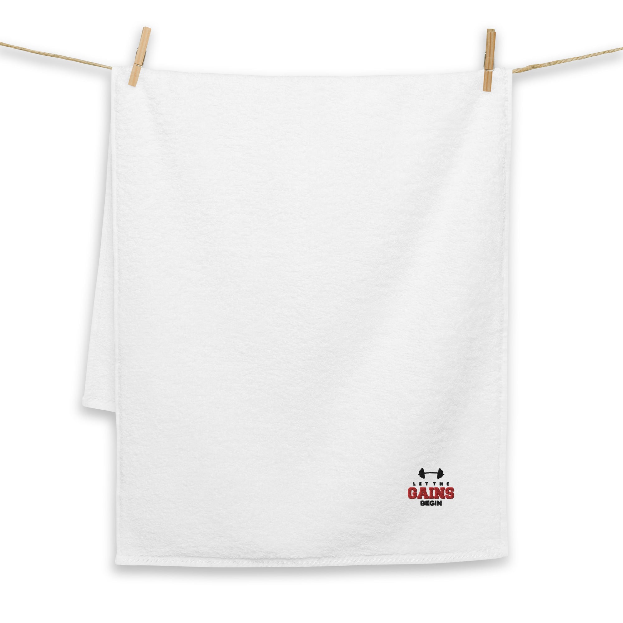 LET THE GAINS BEGIN - Turkish cotton towel