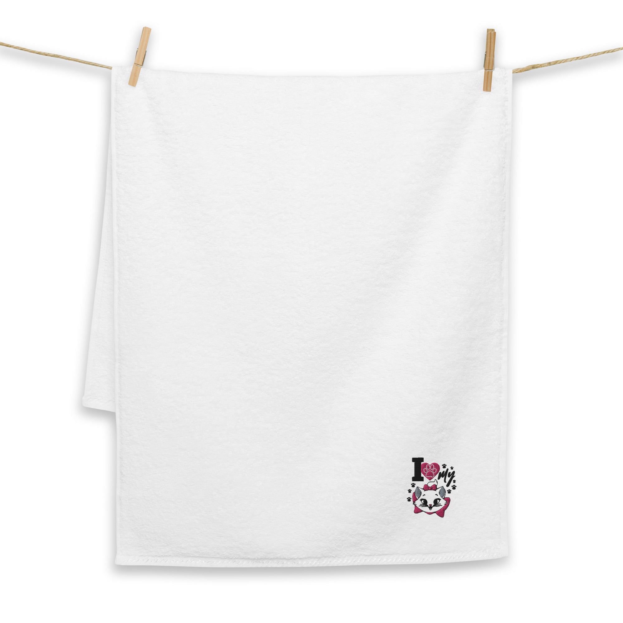 I LOVE MY CAT - Turkish cotton towel