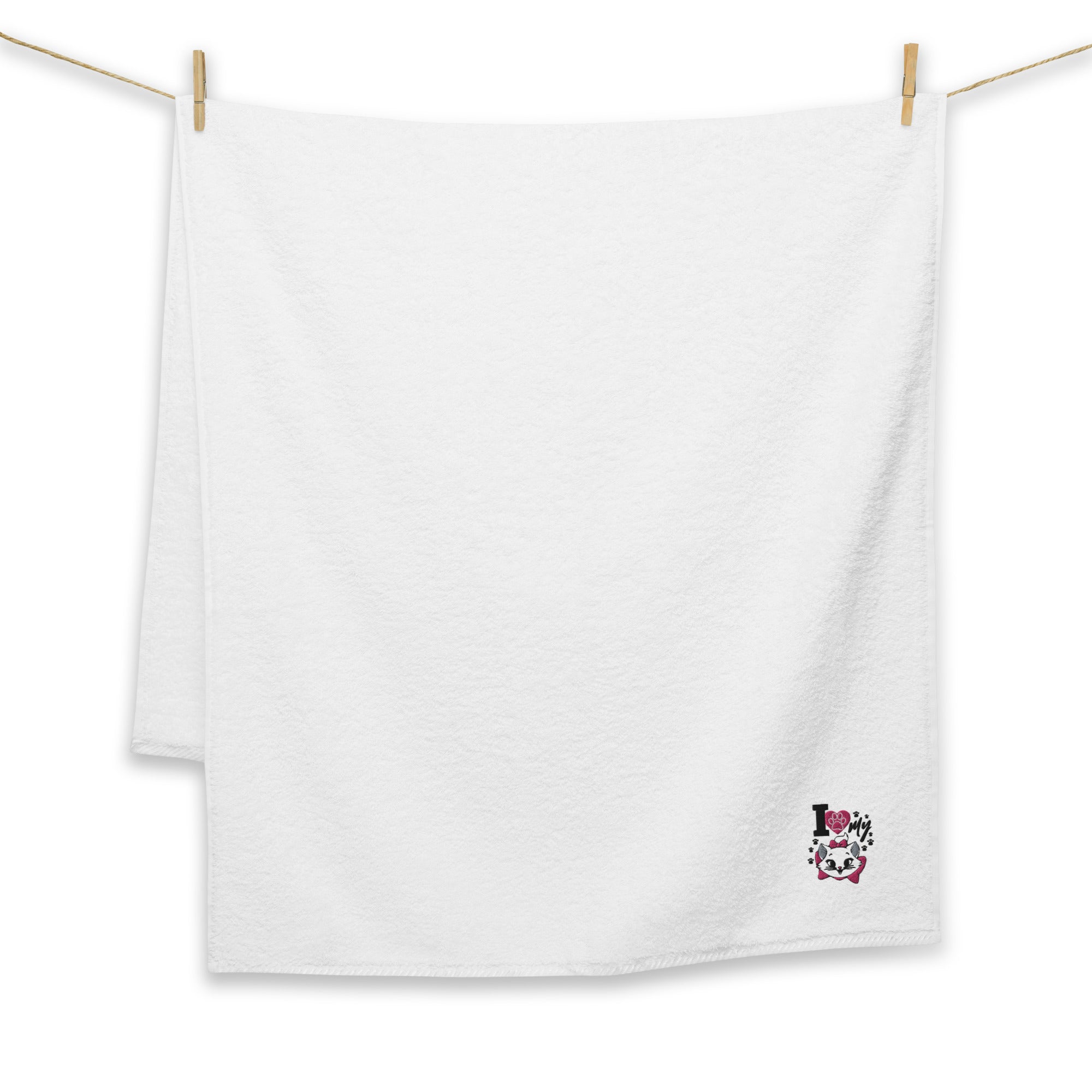 I LOVE MY CAT - Turkish cotton towel