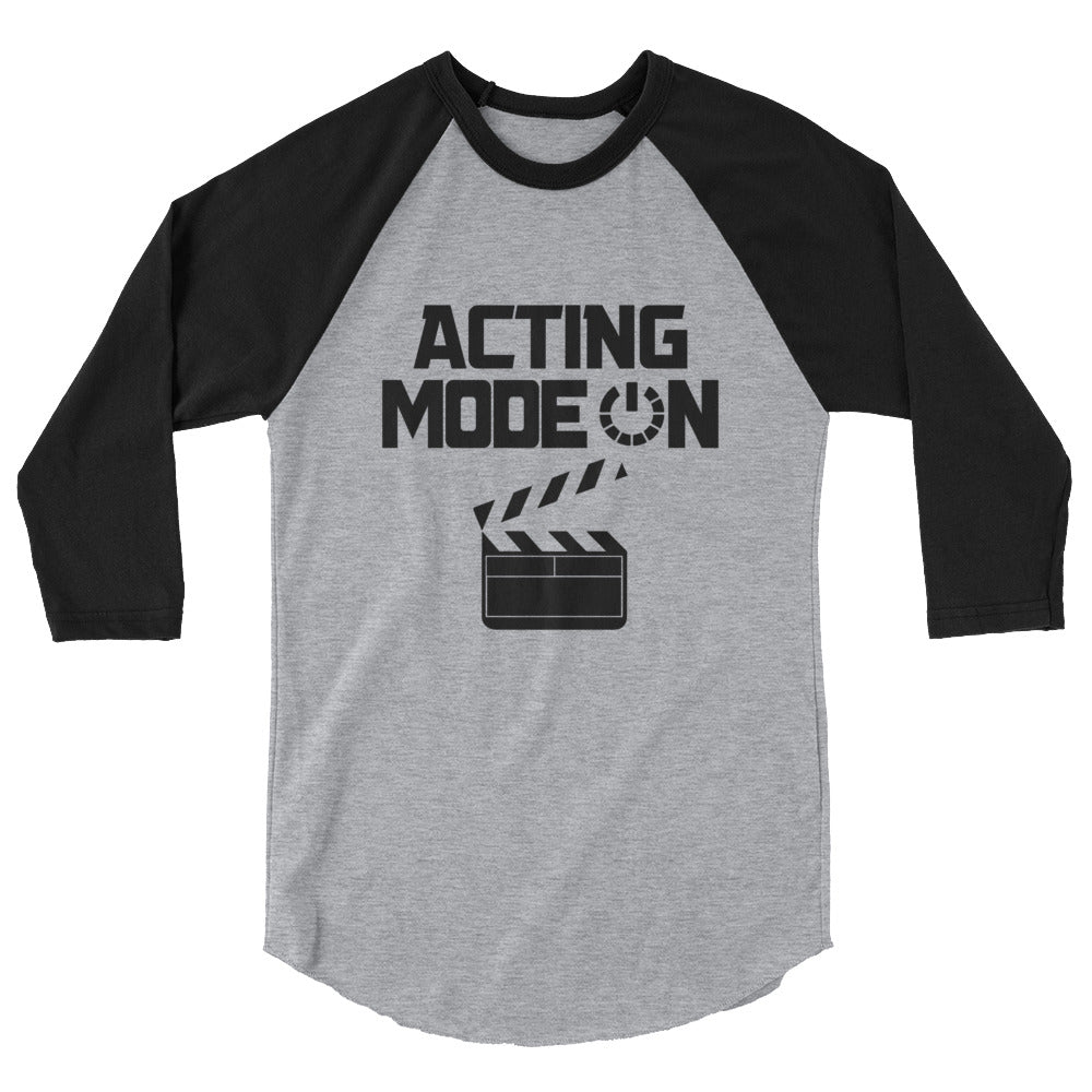 Acting mode - 3/4 sleeve raglan shirt