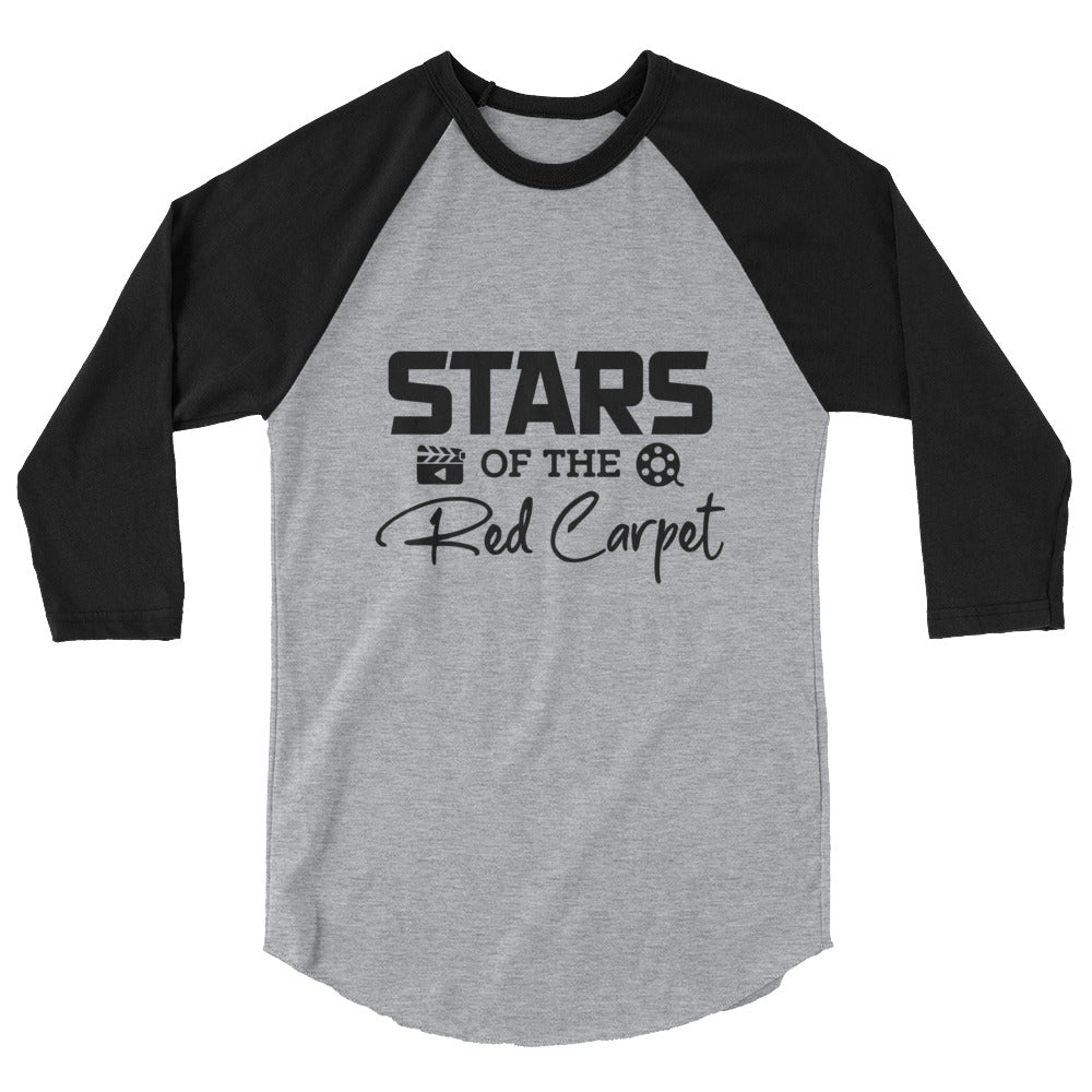 Stars of the red carpet- 3/4 sleeve raglan shirt