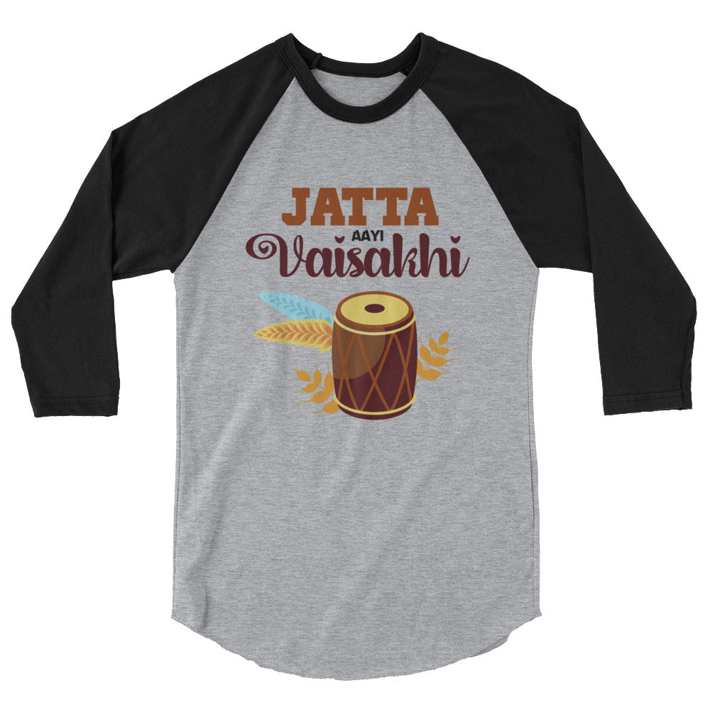 JATTA AAYI VAISAKHI - 3/4 sleeve raglan shirt