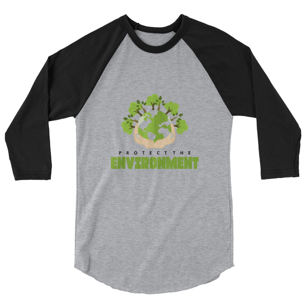 PROTECT THE ENVIRONMENT - 3/4 sleeve raglan shirt