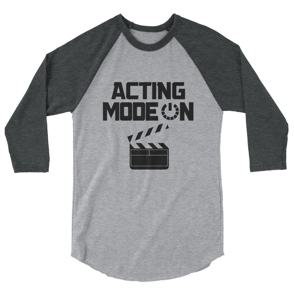 Acting mode - 3/4 sleeve raglan shirt