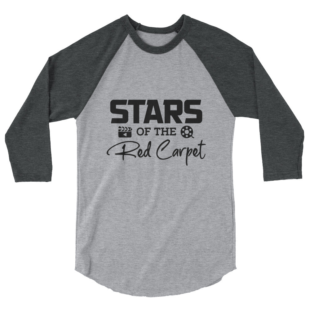 Stars of the red carpet- 3/4 sleeve raglan shirt