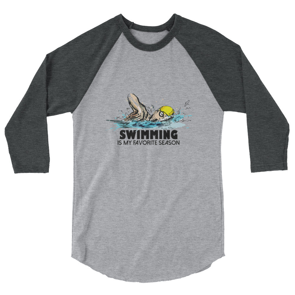 Swimming- 3/4 sleeve raglan shirt