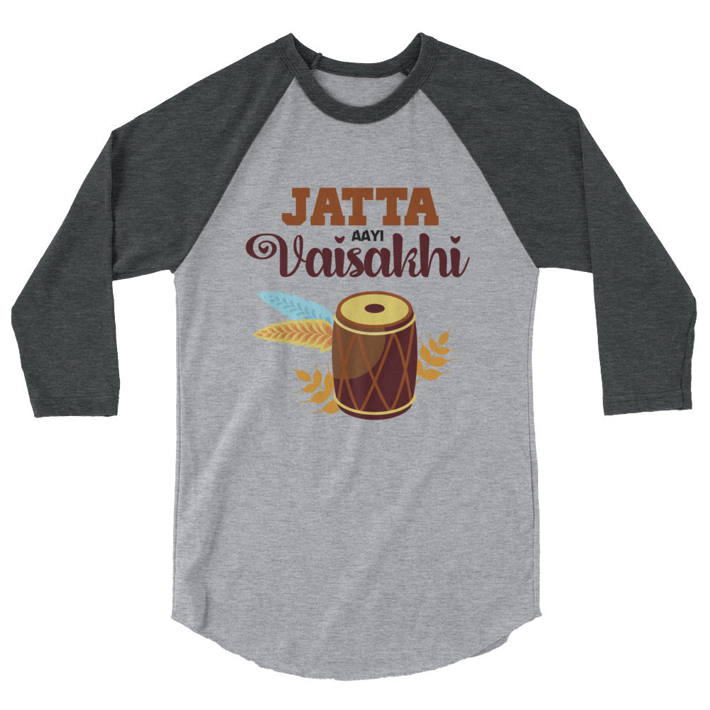 JATTA AAYI VAISAKHI - 3/4 sleeve raglan shirt